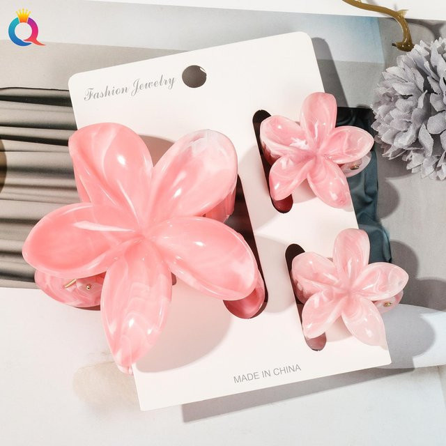 Blumen-Klammerclip Set, Damen, 3 Stück - Bild 1