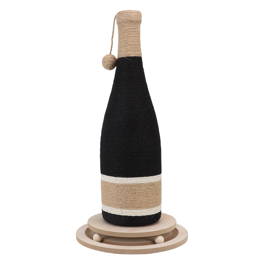 Aimo Flaschen-Kratzbaum aus Sisal mit integriertem Katzenspielzeug und hängender Kugel - Bild 2
