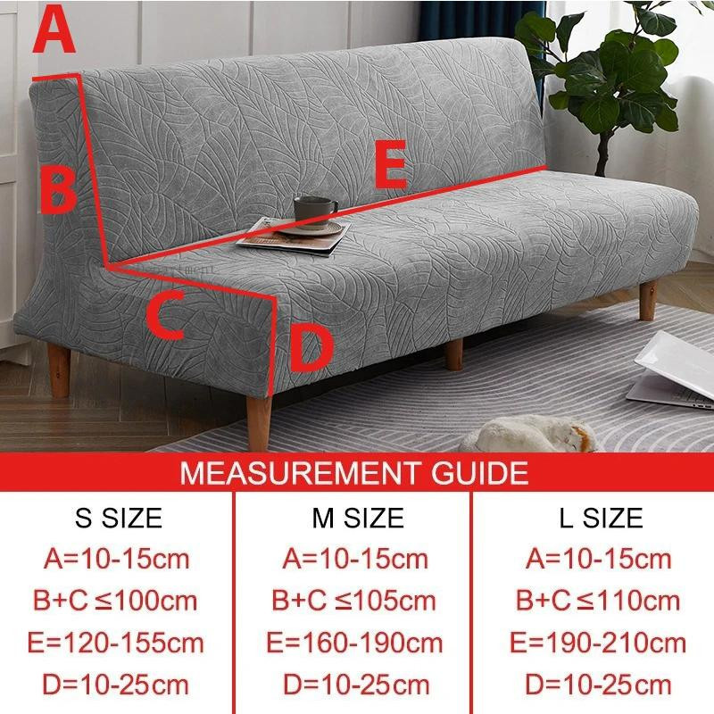 Wasserdichter und elastischer Sofabettbezug von Household supplies MH, armlos und verdickt, Farbe: Einfarbig, Breite: 160 cm - Bild 1