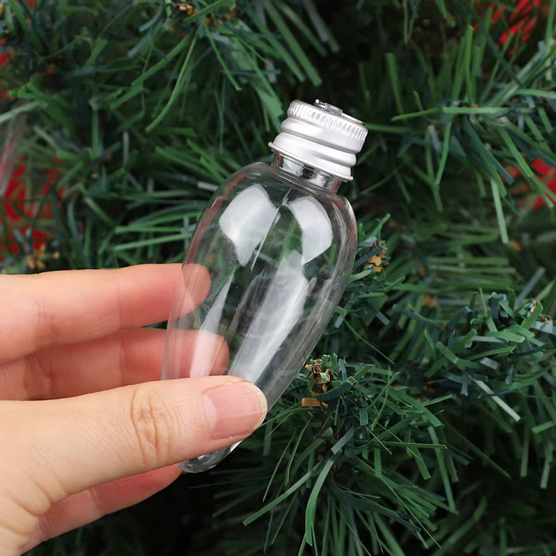 12er Set ZQNYCY Weihnachtsornamente in Glühbirnenform aus Kunststoff als Anhänger für den Weihnachtsbaum und zur Süßigkeitenverpackung - Bild 4