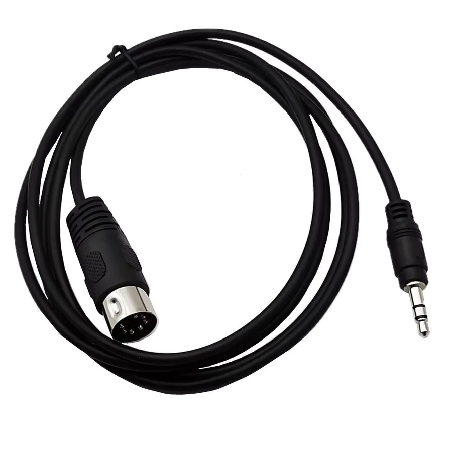 BSN Premium Audiokabel 7-poliger DIN-Stecker auf 3,5 mm Stereo-Klinke in Schwarz - Bild 6