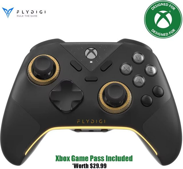 Flydigi Vader 5S Kabelgebundener Xbox-Controller mit Hall-Effekt-Joystick und RGB-Beleuchtung in Schwarz/Multicolor für Xbox Series X|S, One und PC - Bild 1