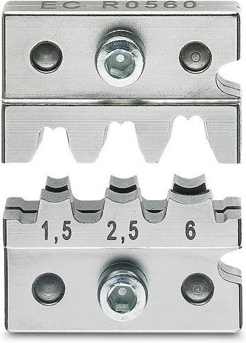 Phoenix Contact CF 500/DIE SC 6 1212242 Crimpgesenk für Flachsteckhülsen und Flachstecker 0,5 bis 6 mm² in Silber - Bild 1