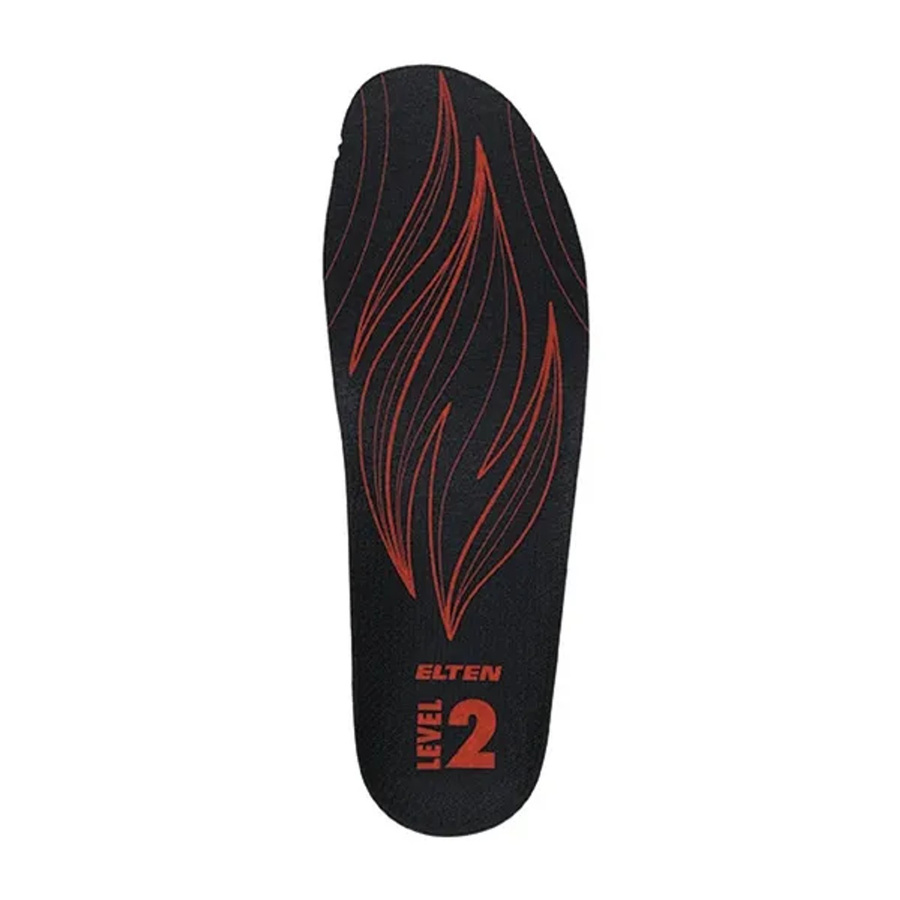 Elten Ganzflächige Einlegesohle Firefighters Sole Level 2, Farbe Schwarz-Rot, Größe 41 - Bild 2
