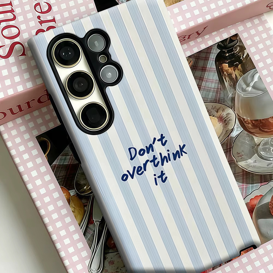 Stoßfeste Doppelschicht Handyhülle Küstenstreifen für Samsung Galaxy S25 Ultra, S24 und S23 Ultra Plus in Blau - Bild 3