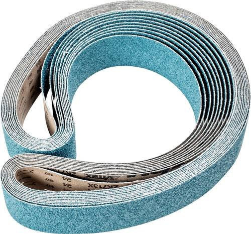 PFERD Zirkon Schleifband für Bandschleifer, Körnung 24, Blau, 10 Stück, B: 7,5 cm, L: 200 cm - Bild 1