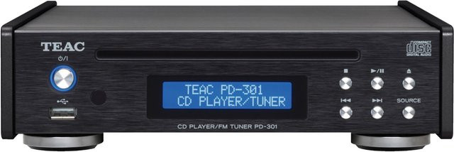 Teac CD-Receiver PD-301DAB-X-B in Schwarz mit USB-C und optischem Anschluss - Bild 1