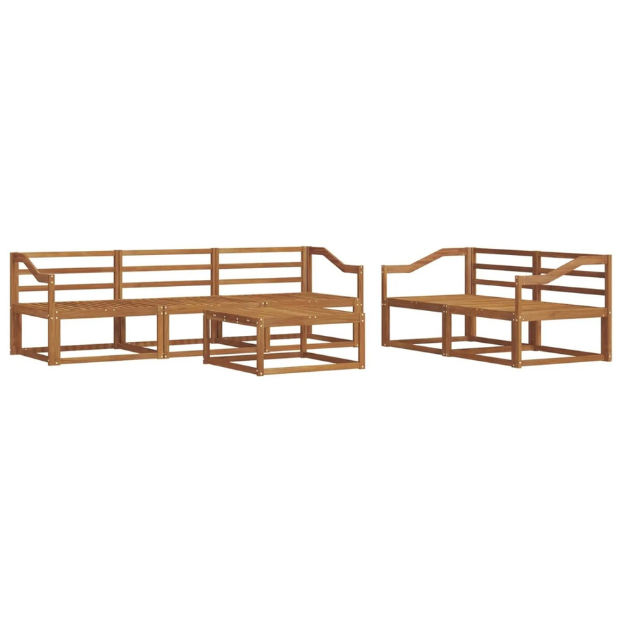 vidaXL Outdoor-Sofagarnitur 6-teilig aus Massivholz Akazie in Braun - Bild 2