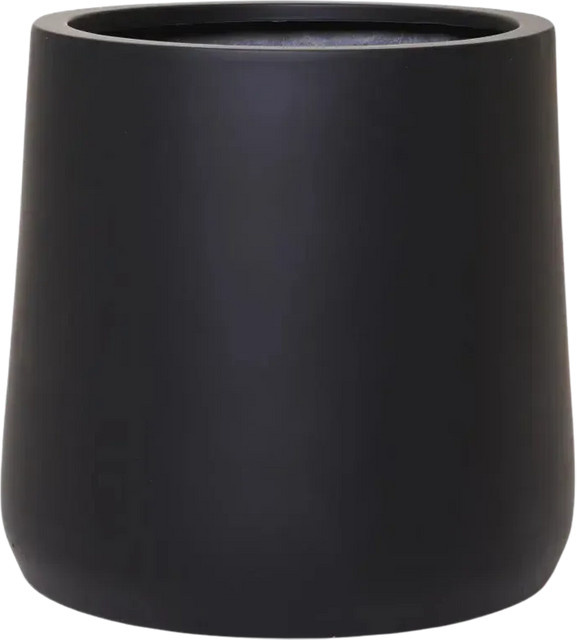 Pflanzkübel Susan von Aplanta in Schwarz, B: 38 cm, H: 40 cm - Bild 1