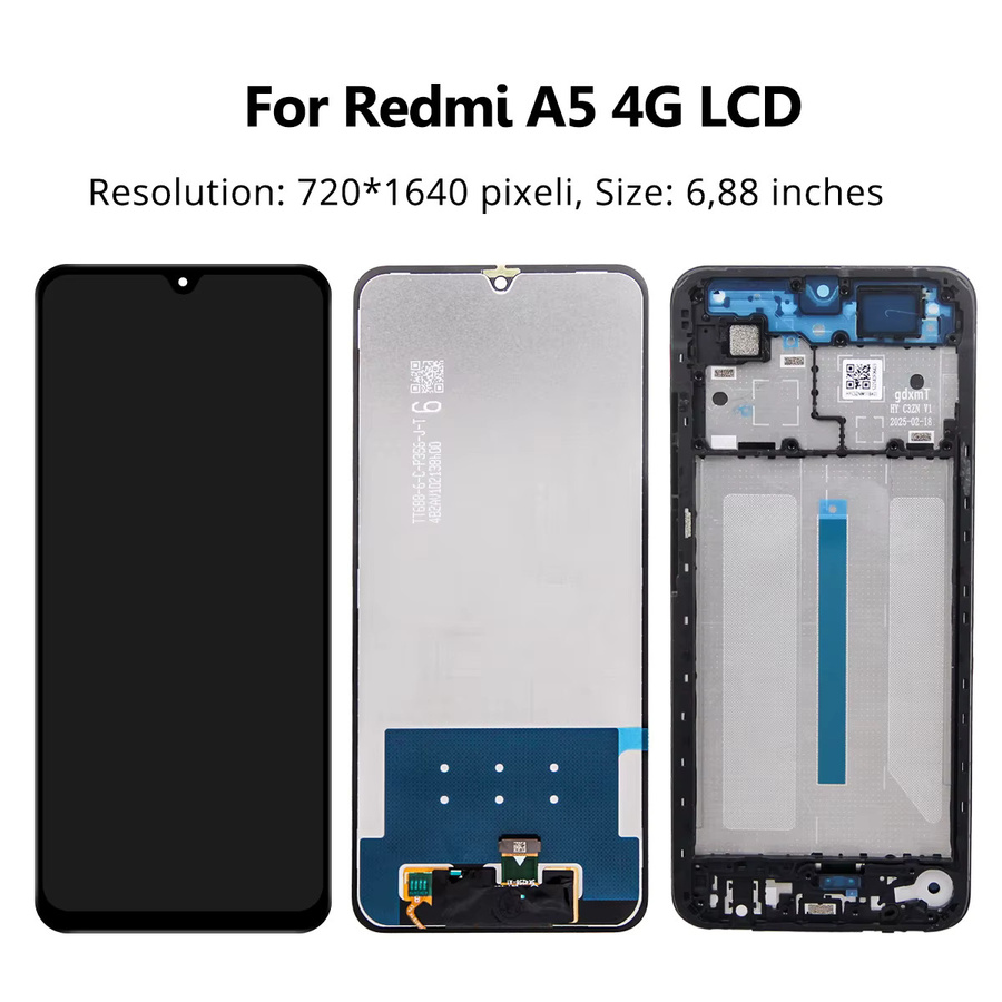 Xiaomi Redmi A5 Display LCD Touch Screen Digitizer Montage Ersatz mit Glas in Schwarz - Bild 2