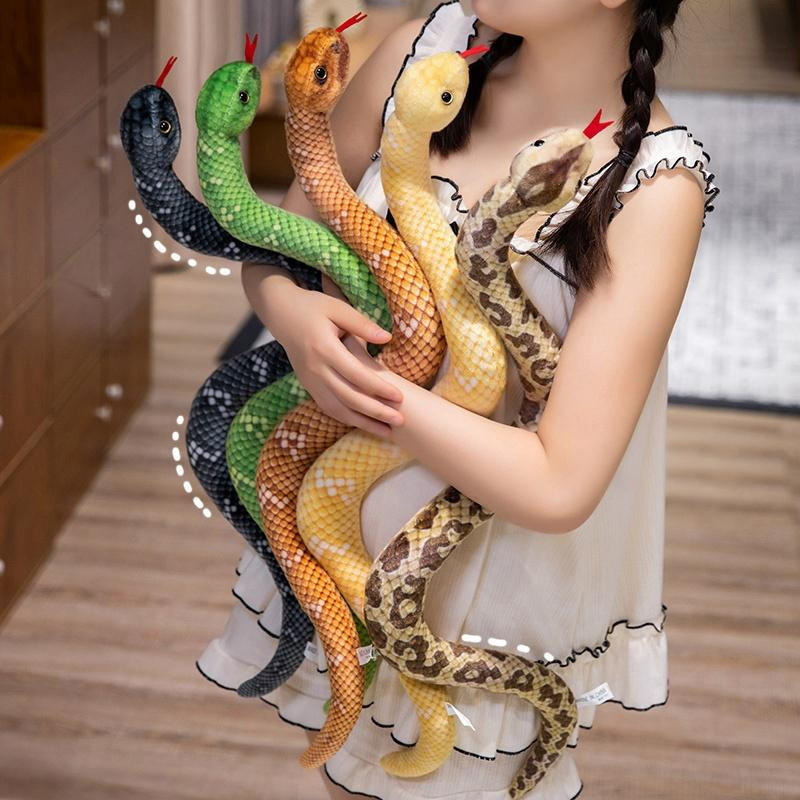 Süßer Mu Cheng Schlange Plüschtier Anaconda Python Modell 65cm - Bild 2