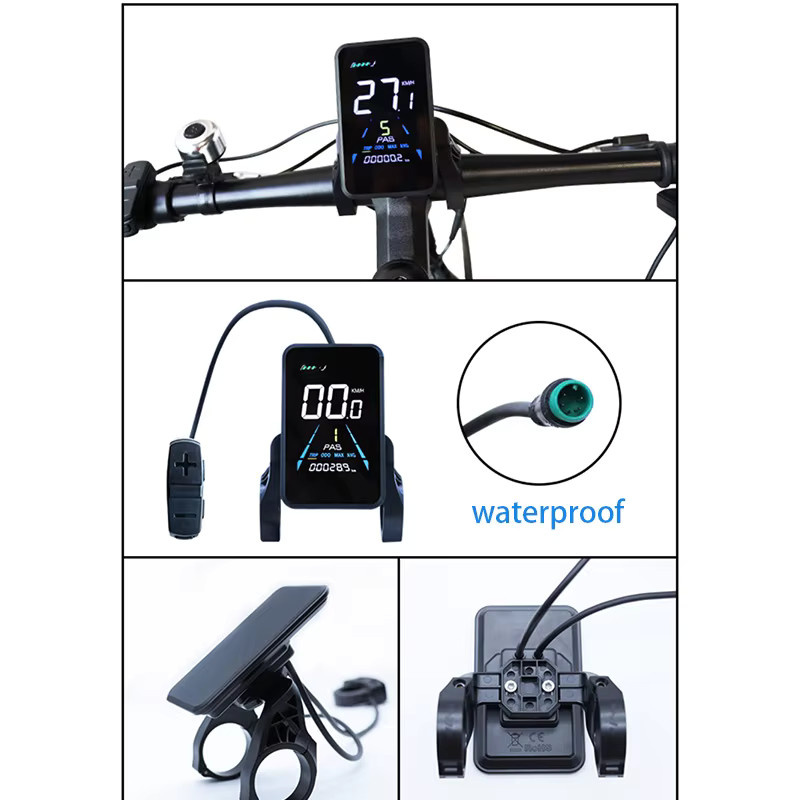 YOLIN YL81F LCD Display für E-Bikes und elektrische Roller, 36V-52V, Schwarz - Bild 2