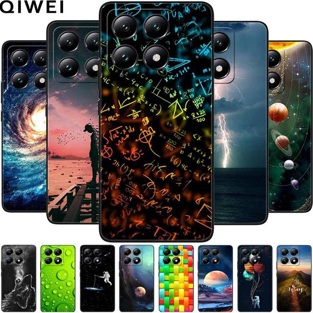 Schutzhülle für Xiaomi 14T und Xiaomi 14T Pro aus weichem TPU Silikon mit Space Animals Design in Multicolour - Bild 1