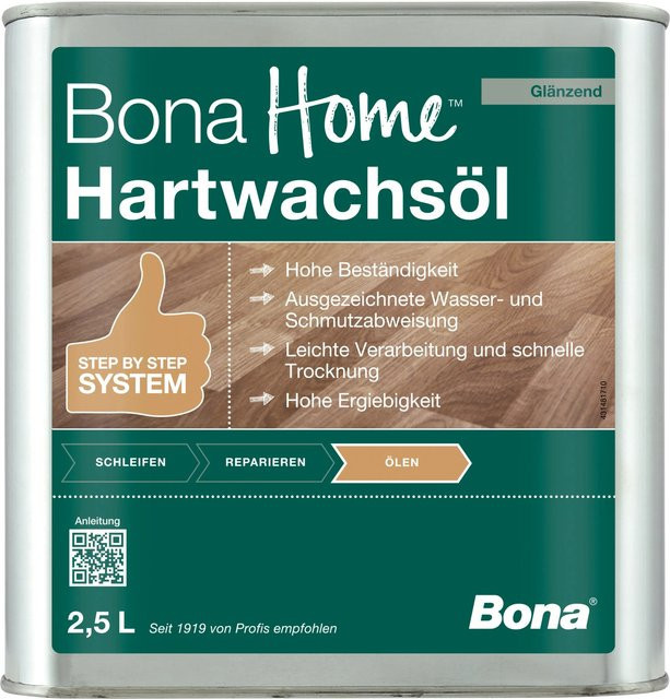 Bona Home Hartwachsöl glänzend transparent 2,5 l - Bild 1