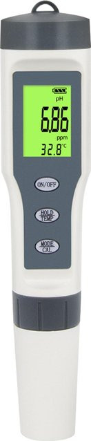 Kkmoon 3-in-1 Digitales PH-Messgerät mit ATC für Wasserqualität, PH- und Temperaturmessung sowie Messung der gelösten Feststoffe, Weiß - Bild 1