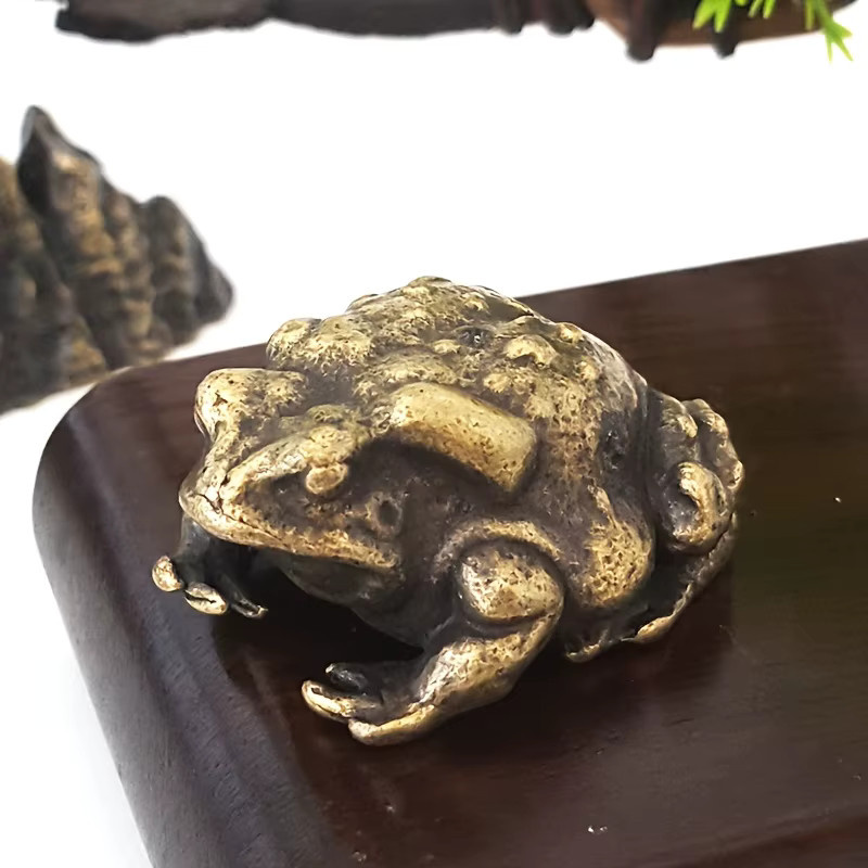 MINIDEAL Metallkrötenfigur in Gold im Vintage-Stil als Dekoobjekt für Innen und Außen - Bild 3