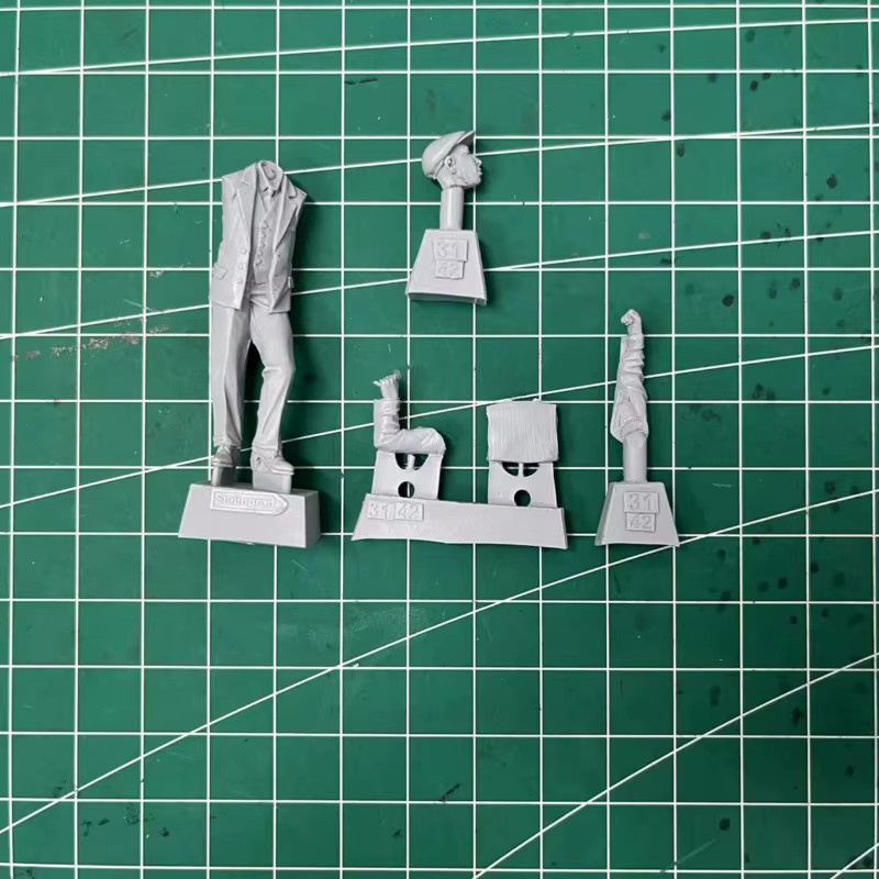 BAANFU Europäischer Bürgermann, Harzfigur, Maßstab 1:35, Modellbausatz - Bild 2