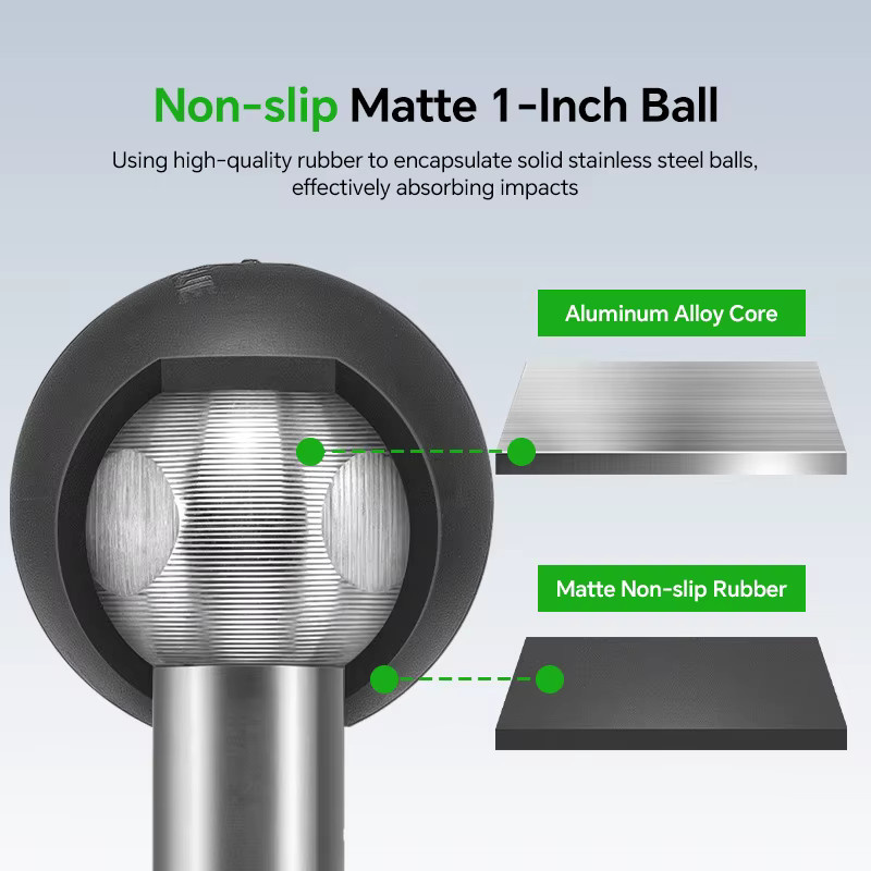 FANAUE Kugeladapter aus Aluminiumlegierung in Schwarz, 1-Zoll-Adapter mit 25 mm, 20 mm und 17 mm Diamant-Kugelbasis sowie quadratischer Kugelbasis, kompatibel mit RAM-Halterungsarmen - Bild 5