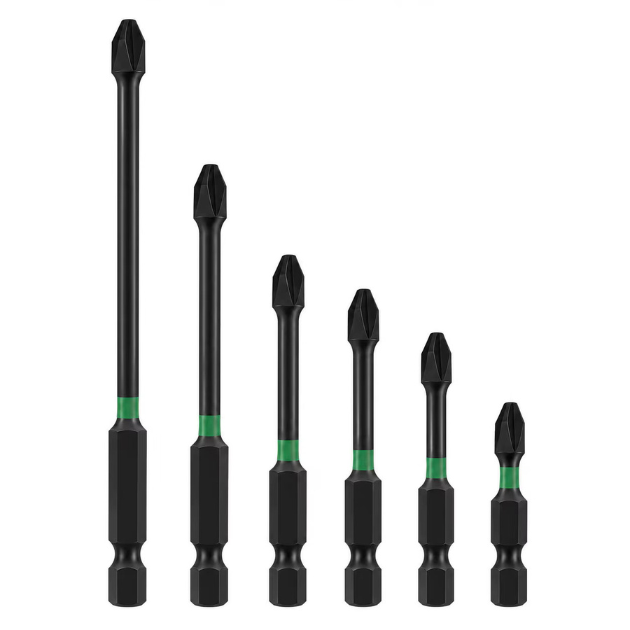 Rafford Magnetischer Phillips-Schraubendreher-Bit-Satz aus S2-Stahl in Schwarz, 3-teilig - Bild 5