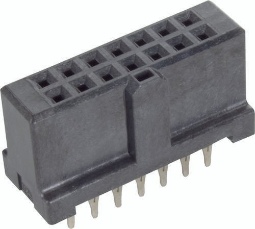 HARTING Federleiste 09195146829 aus Messing in Schwarz mit 2 Reihen - Bild 1