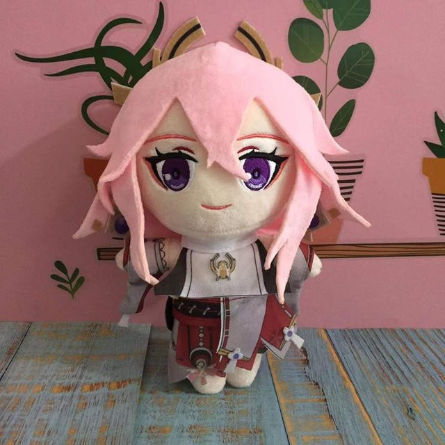 Yiran Health & Beauty Genshin Impact Yae Miko Raiden Shogun Beelzebul, Plüschtier, 20cm, ab 18 Jahre - Bild 1