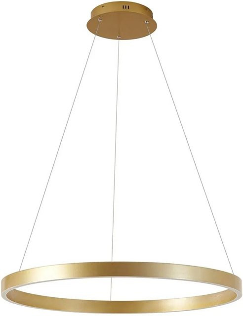Lucande Yonam LED Pendelleuchte Modern in Gold Messing, dimmbar, 1-flammig - Bild 1