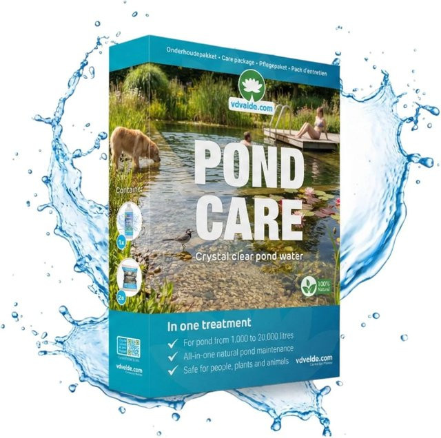 Vdvelde Pond Care Biologisches Teichpflegeset gegen Algen, Schlamm und Trübung für bis zu 20.000 Liter - Bild 1