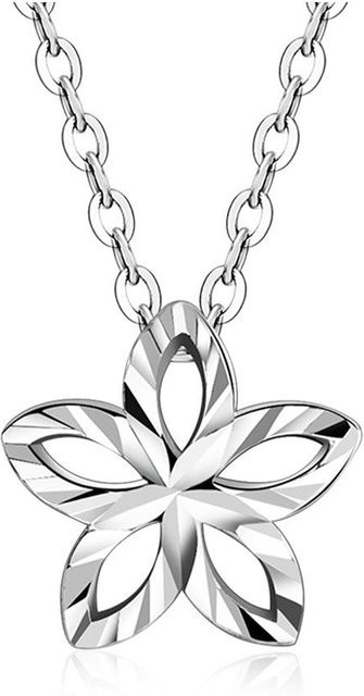 Lucky Star Jewelry Halskette, Pentagramm, Blatt Anhänger, Kupfer, Weiß, Damen - Bild 1