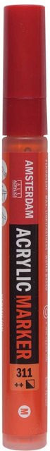 AMSTERDAM Acrylmarker Zinnoberrot mit 3-4mm Strichstärke - Bild 1