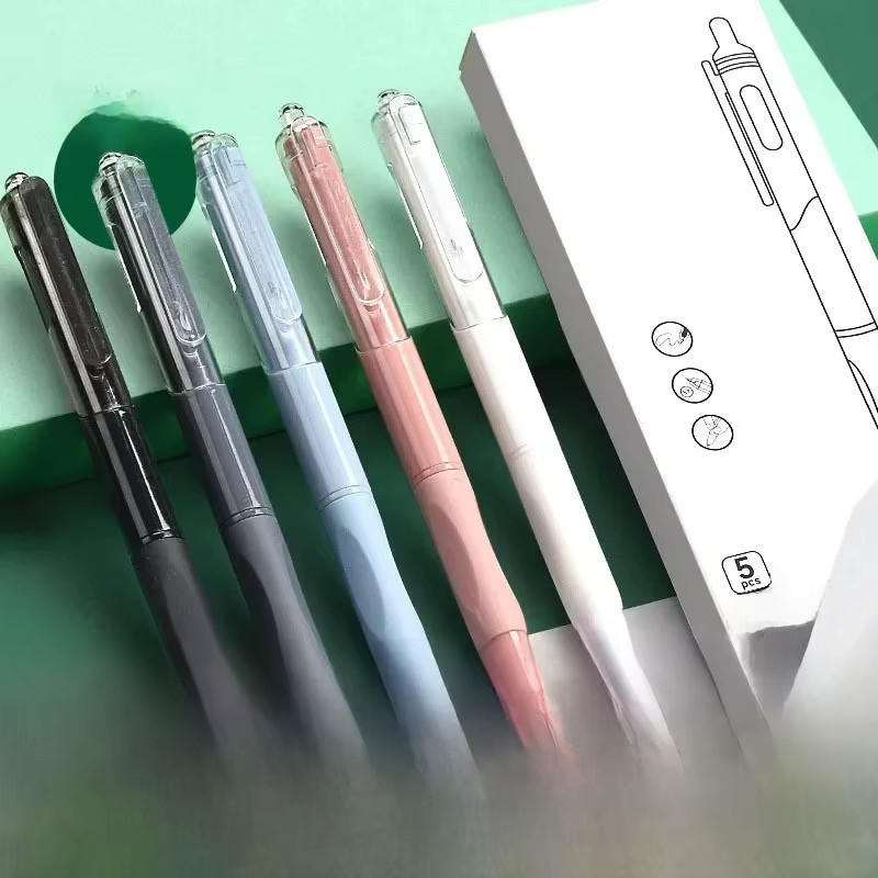 Nachfüllbare Gel-Stifte mit 0,5 mm Spitze in Schwarz für Schüler und Studenten - Bild 2