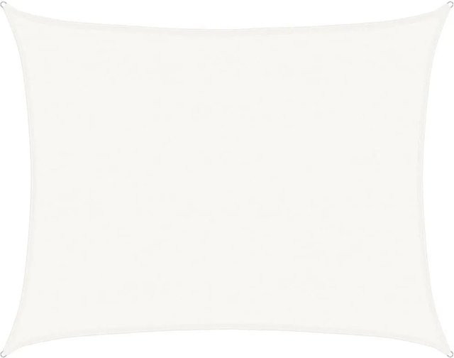 Furnicato Sonnensegel aus HDPE in Weiß, Rechteckig, 6 x 7 m - Bild 1
