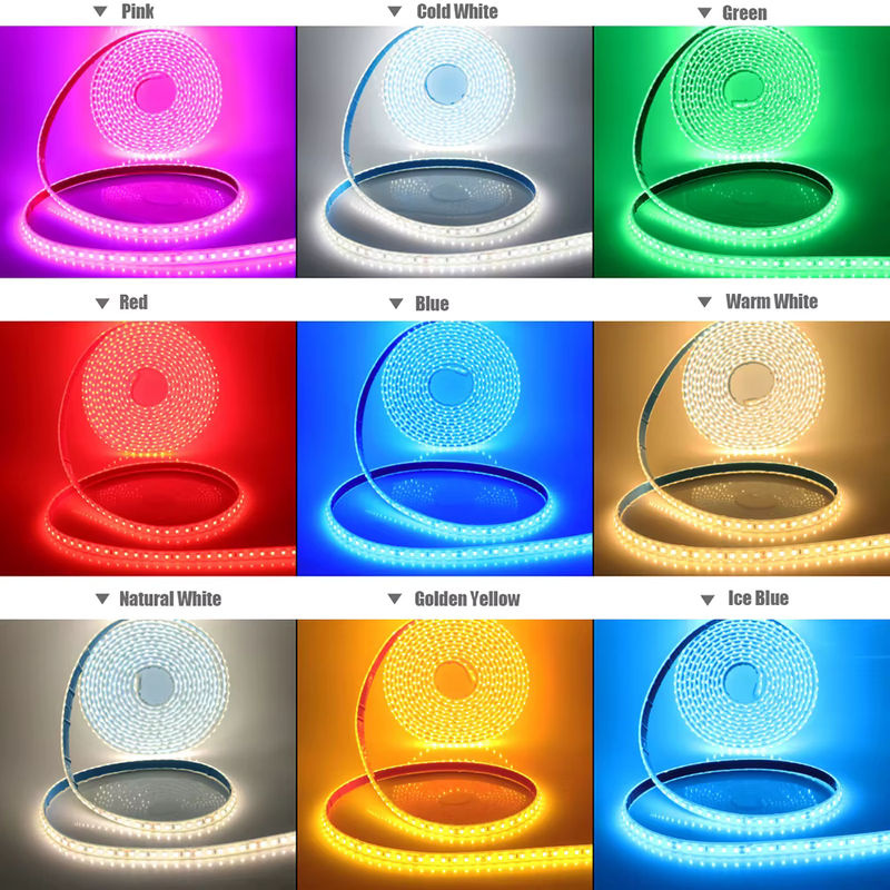 HEGEHE RGB LED-Streifen IP68 Wasserdicht Multicolour mit 120 LED/m und selbstklebendem Silikonband - Bild 4