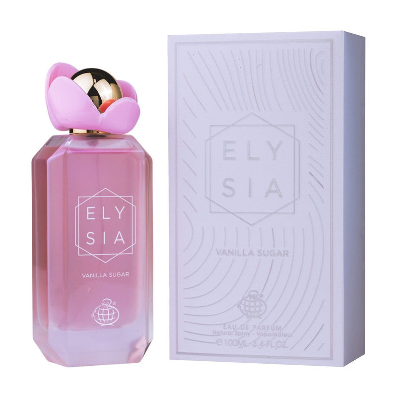 Fragrance World Elysia Vanilla Sugar Eau de Parfum für Erwachsene in Rosa, 100ml - Bild 4