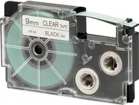 Casio Schriftbandkassette XR-9X1 Thermal, 9 mm breit, transparent/schwarz - Bild 2