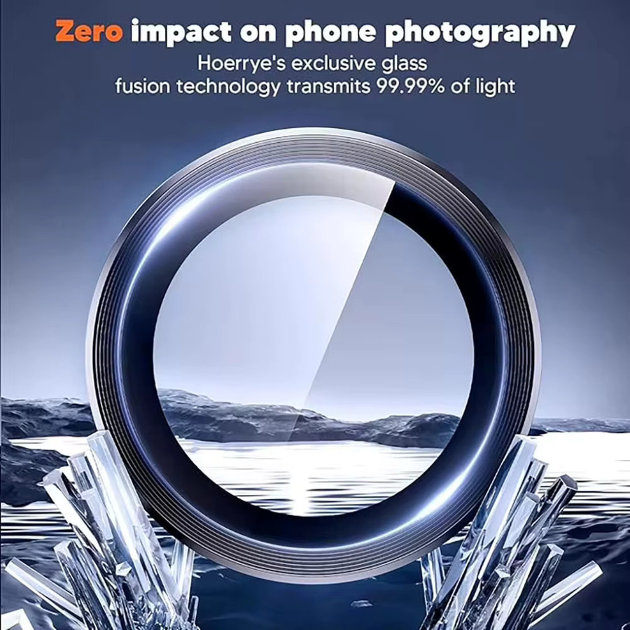 Samsung Galaxy S23 S24 S25 S26 Ultra Plus Kameraschutz aus gehärtetem Glas mit Metallrahmen in Silber und Lila - Bild 5
