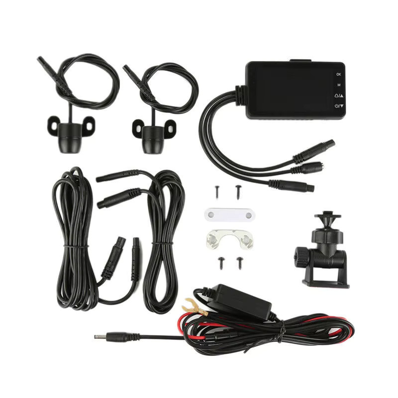 Schwarze 5.0MP Action Camera mit 3-Zoll-LCD und Dual-Action-Objektiv, IP65 wasserdichte Motorrad DVR Videorekorder - Bild 2