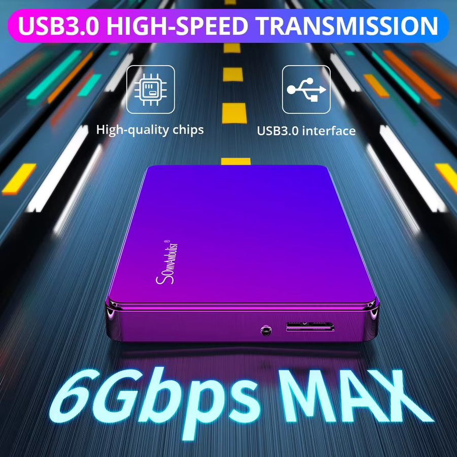 Somnambulist Externe HDD 2,5 Zoll Tragbare Festplatte mit USB 3.0 für PC, Laptop, TV, PS4 und Xbox - Bild 3