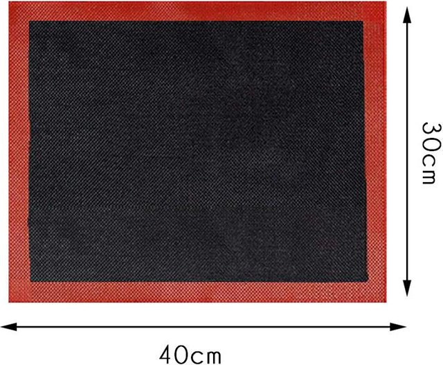 Wiederverwendbare Silikon-Backmatte von Yiran Furniture, Antihaft-Backunterlage für Ofen und Grill, Mehrfarbig, Rechteckig - Bild 1