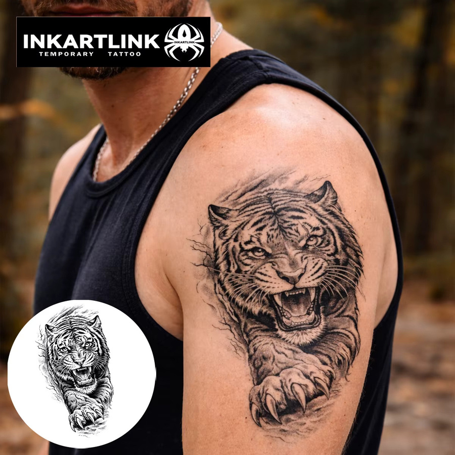 INKARTLINK Tiger Juice Tattoo-Patch, wasserfest - Bild 2