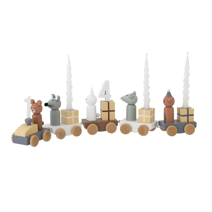 Bloomingville Mini Junaid Geburtstagszug Holz 38cm - Bild 1