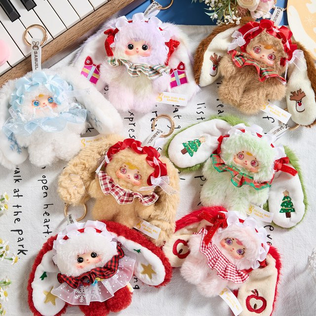 52TOYS Samuel Tea Party On A Snowy Night Vinyl Plüschpuppe, Schlüsselanhänger, Blind Box - Bild 1