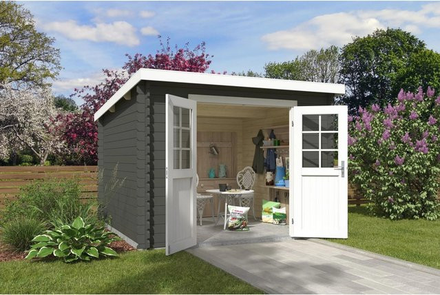 Lasita Maja Gartenhaus San Jose in Grüngrau, B/H/T: 295 x 313,9 x 211 cm - Bild 1