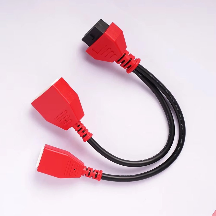 itstool Kabel-Gateway-Adapter für Nissan und Chrysler FCA, OBD2 Scanner-Kabel, Farbe: Rot - Bild 1