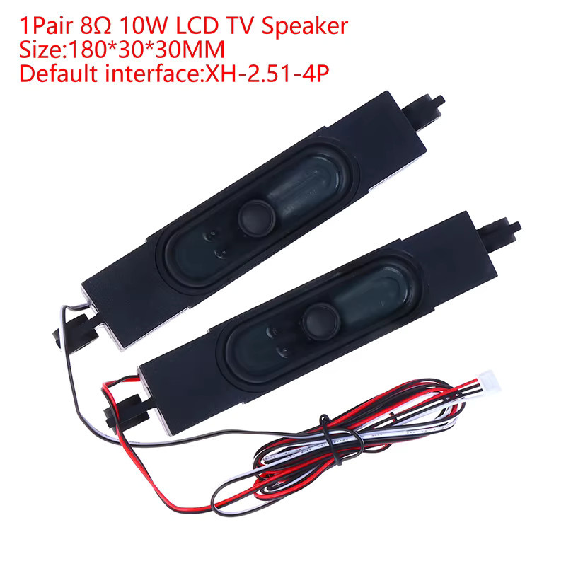 JETTING Passives LCD-TV-Lautsprecher-Set, 1 Paar, 8 Ohm, 10 W, Schwarz - Bild 1