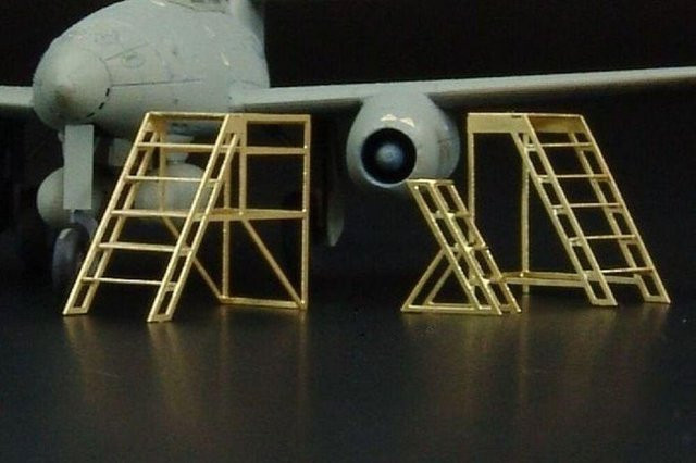 Brengun Workshop ladders, 1:72, Metall, Gelb - Bild 1