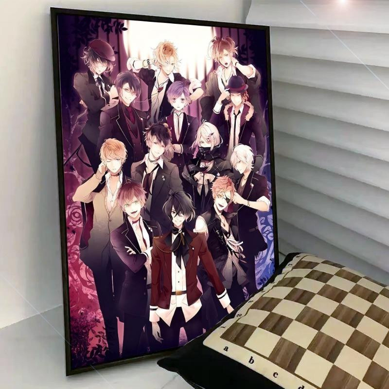 Anime D-Diabolik Lovers Klebeposter aus Papier, Mehrfarbig, B: 21 cm x H: 30 cm - Bild 3
