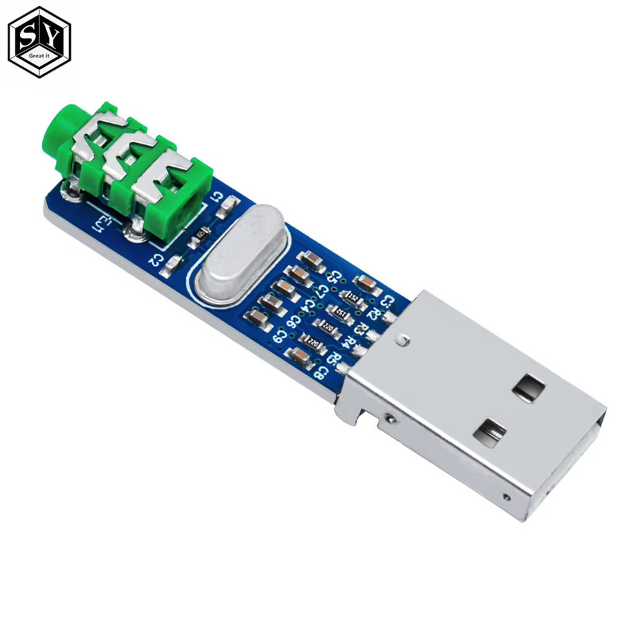 Baishundianzi USB DAC PCM2704 HIFI Soundkarte Decoder Board Modul für Arduino und Raspberry Pi in Blau - Bild 2
