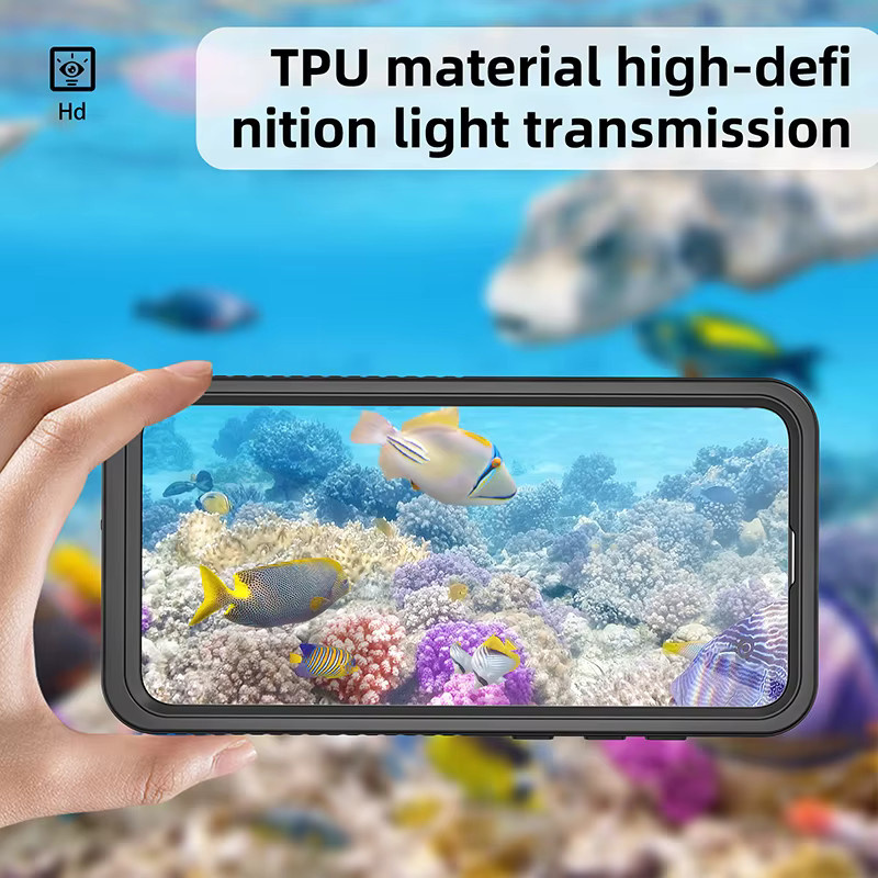 Wasserdichtes IP68 Aluminium-Gehäuse für Samsung Galaxy S26 S25 S24 S23 S22 Ultra Plus mit TPU-Schutz in Schwarz - Bild 2