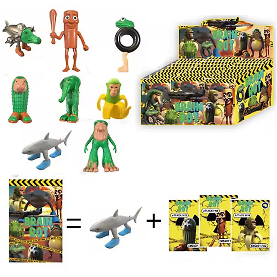 Fashnics Bombardino Krokodil Schimpanzini Bananini Figur Puppe 14+y - Bild 1