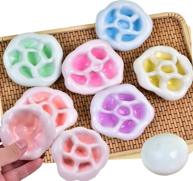 Datgo Trauben-Stressball, Formbarer Vakuum-Squishy-Sandball, Geräuscharmer Ball - Bild 1